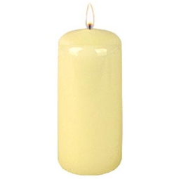 CANDELA CILINDRO D7H15CM ORO LUCIDO