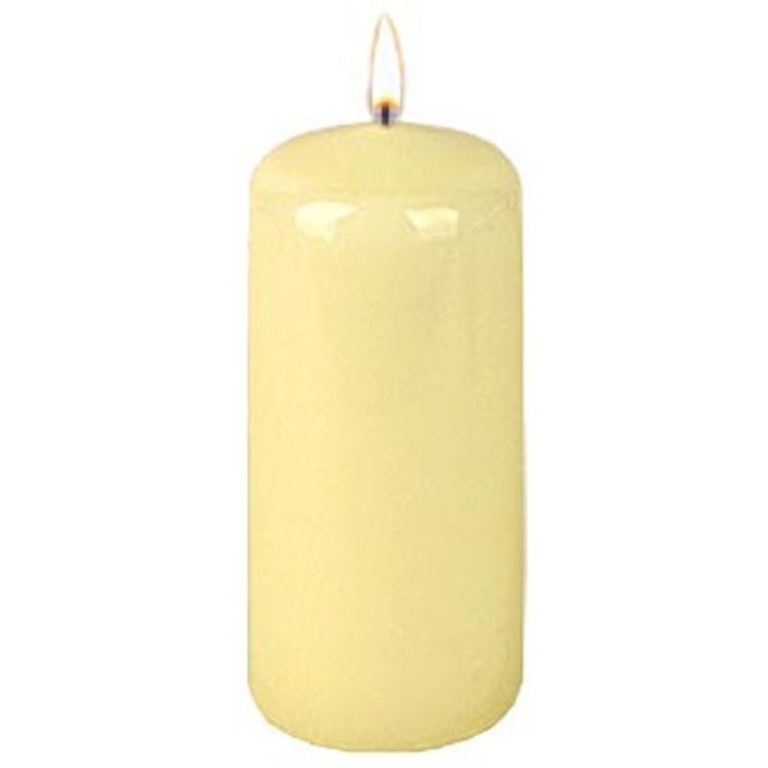 CANDELA CILINDRO D7H15CM ORO LUCIDO