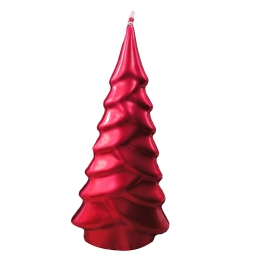 CANDELA ALBERO H19CM     LACCATO ROSSO