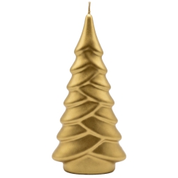 CANDELA ALBERO H19CM     LACCATO ORO