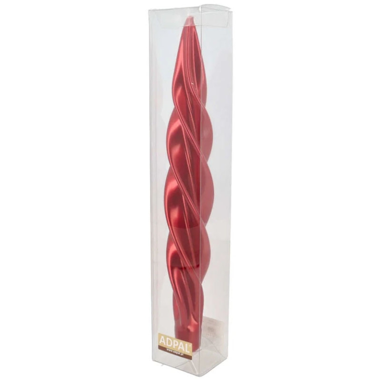 CANDELA TORCIGLIONE D5H31CM BORGOGNA