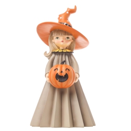 STREGA RESINA CON ZUCCA H46CM