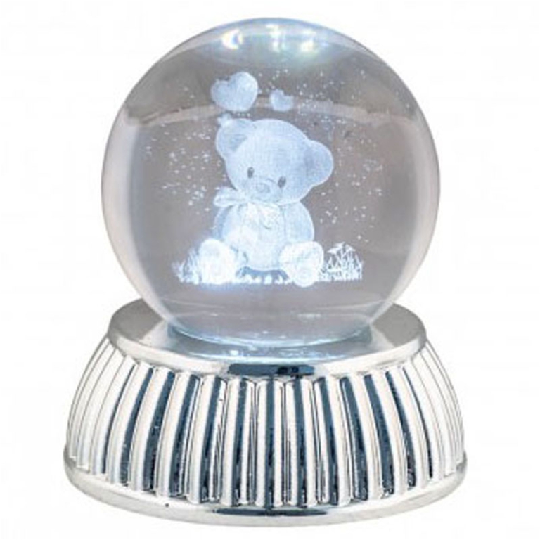 SFERA LUMINOSA D6CM ORSETTO BATTERIA GIFTBOX