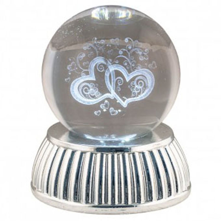 SFERA LUMINOSA D6CM CUORI BATTERIA GIFTBOX