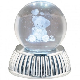 SFERA LUMINOSA D8CM ORSETTO BATTERIA GIFTBOX