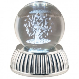 SFERA LUMINOSA D8CM ALBERO VITA BATTERIA GIFTBOX