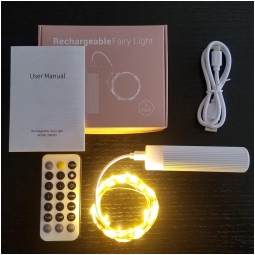 LUMINARIA 200 LED 20MT BIANCO CALDO POWERBANK
