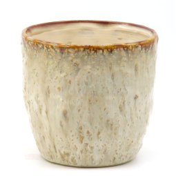 VASO CASPÒ CERAMICA      13,5X13,5H12,5CM CREMA