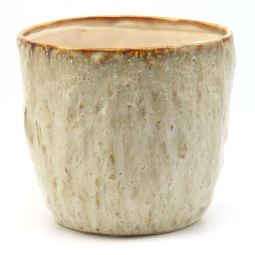 VASO CASPÒ CERAMICA      17,5X17,5H15,5CM CREMA