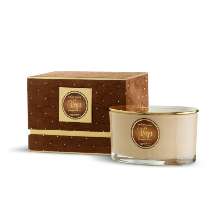 CANDELA 400GR LE STELLE  VEGA EUCALIPTO/SANDALO