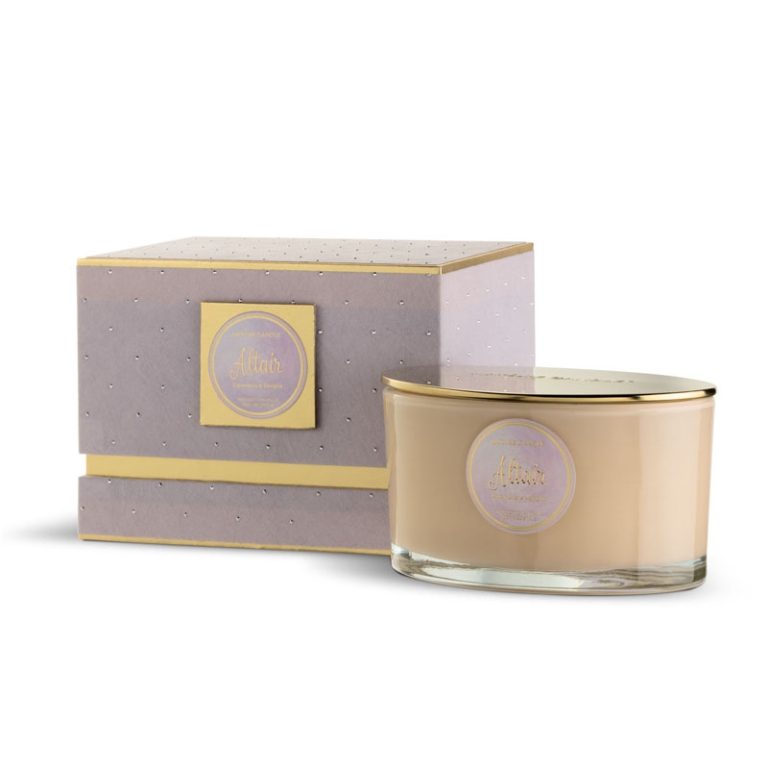 CANDELA 400GR LE STELLE  ALTAIR CARAMELLO/VANIGLIA