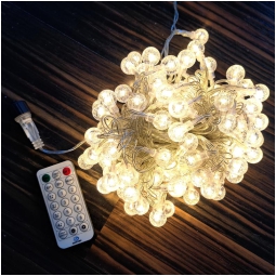 LUMINARIA 100 LED 12MT BIANCO CALDO CORRENTE
