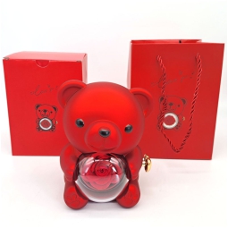 ORSETTO ROSSO CON MECCANISMO PORTA DONO