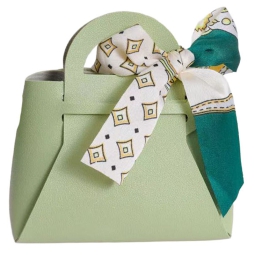 BORSETTA MINI FOULARD    10X5H11CM 10PZ VERDE
