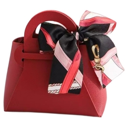 BORSETTA FOULARD 6PZ     20X8H21CM BORGOGNA