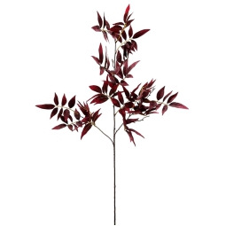 RAMO CON FOGLIE H120CM   VIOLA