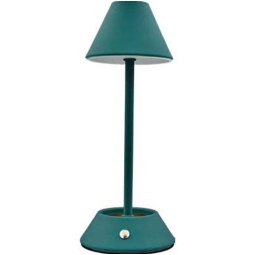 LAMPADA LED TOUCH METAL  VERDE CONO 11,5X11,5H24CM