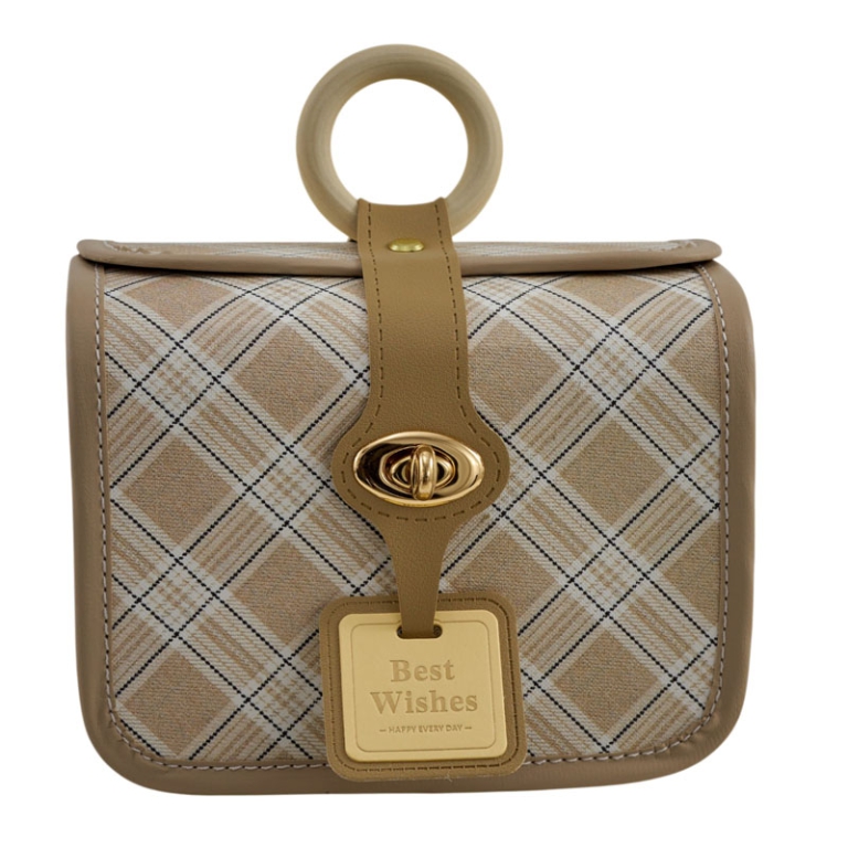 SCATOLA VINTAGE BAULETTO MARRONE 17,8X12,7X14CM