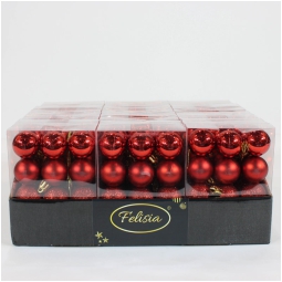 SFERA PLASTICA D30MM 20PZ ROSSO