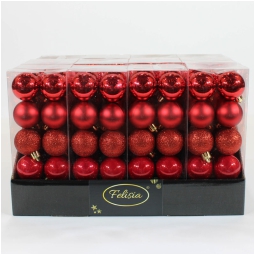 SFERA PLASTICA D40MM 24PZ ROSSO
