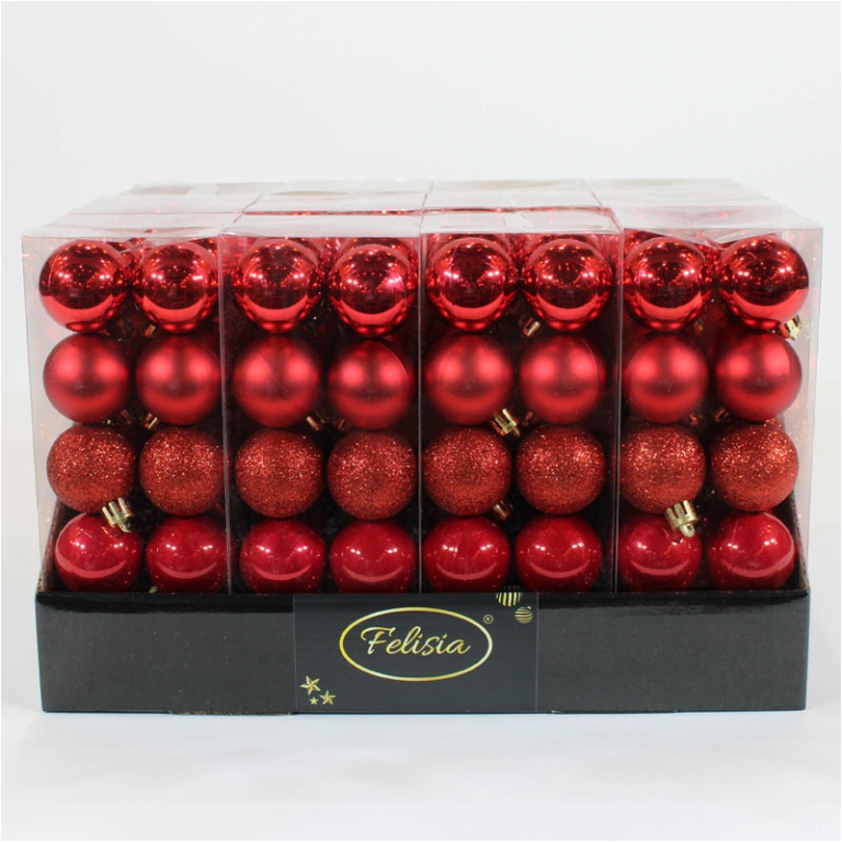 SFERA PLASTICA D40MM 24PZ ROSSO