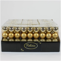 SFERA PLASTICA D30MM 24PZ ORO