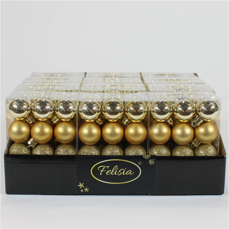 SFERA PLASTICA D30MM 24PZ ORO