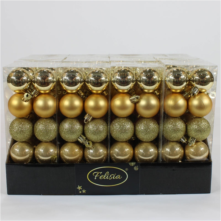 SFERA PLASTICA D40MM 20PZ ORO