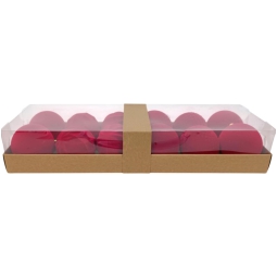 SFERE D8CM ROSSO 12PZ EFFETTO VELLUTO