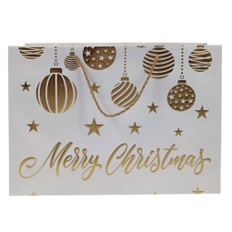 SHOPPER 42X12H30CM BIANCA DECORO SFERE ORO