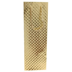 SHOPPER BOTTIGLIA 12X9H36CM ORO EFFETTO TRAPUNTATO
