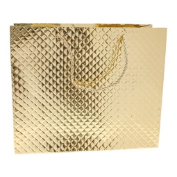 SHOPPER 31X12H26CM ORO EFFETTO TRAPUNTATO