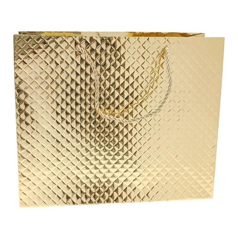 SHOPPER 31X12H26CM ORO EFFETTO TRAPUNTATO