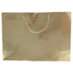 SHOPPER 42X12H30CM ORO EFFETTO TRAPUNTATO