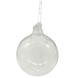 SFERA VETRO SOFFIATO D80MM 6PZ TRASPARENTE