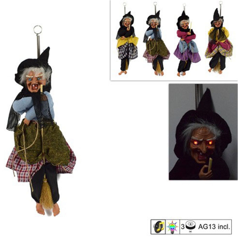 BEFANA CON MOLLA H50CM   CON LUCI