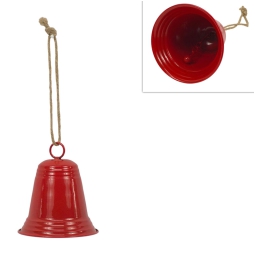 CAMPANELLA ROSSA 10CM METALLO APPENDIBILE