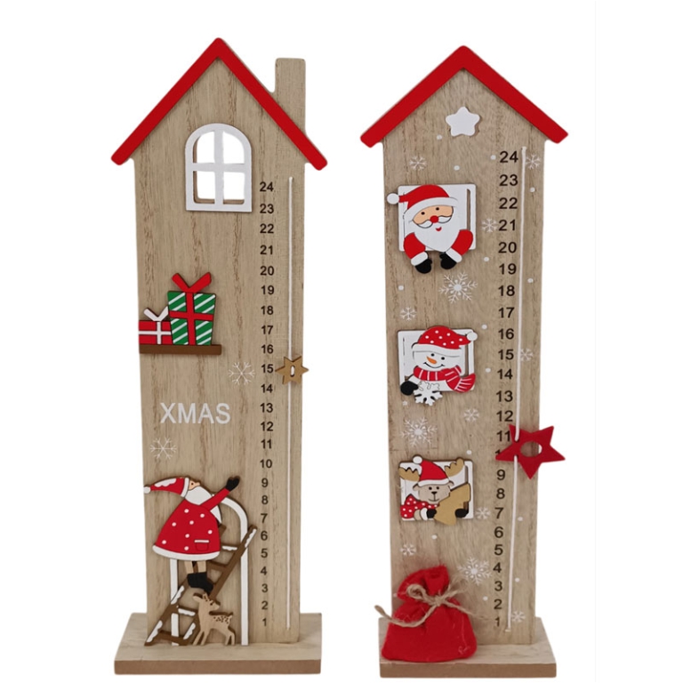 CASA CALENDARIO AVVENTO  10X4X36CM SOGGETTI ASSOR.