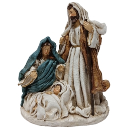 GRUPPO NATIVITA' 18CM    EFFETTO JUTA