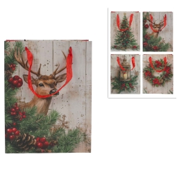 SHOPPER 26X32X10CM SCENARIO NATALE SOGGETTI ASSORTITI