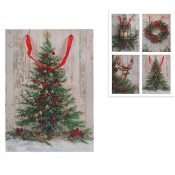SHOPPER 30X42X12CM SCENARIO NATALE SOGGETTI ASSORTITI