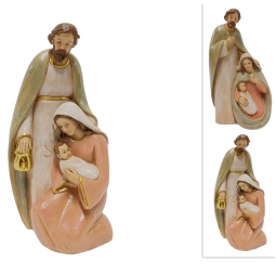 GRUPPO NATIVITA' 20CM EFFETTO LEGNO SOGGETTI ASSORT.