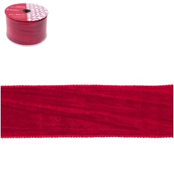 NASTRO ROSSO 6,3X5MT EFFETTO VELLUTO