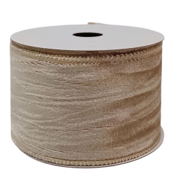 NASTRO BEIGE 6,3X5MT EFFETTO VELLUTO