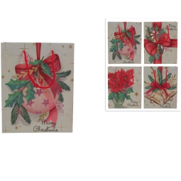 SHOPPER 14X18X8CM DECORO NATALE SOGGETTI ASSORTITI