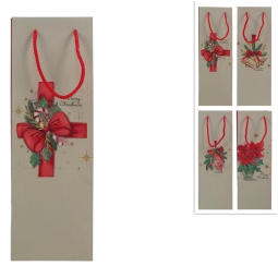 SHOPPER 12X36X11CM DECORO NATALE SOGGETTI ASSORTITI