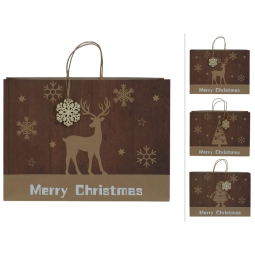 SHOPPER 46X33X12CM CRAFT NATALE SOGGETTI ASSORTITI