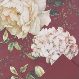 BOBINA H1X25MT BORDEAUX  FANTASIA PEONIE