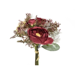 FIORE ROSA ORTENSIA H32CM ROSSO FUCSIA