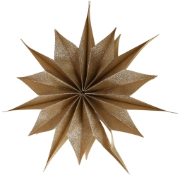 STELLA 40CM ORO/NERO CARTA